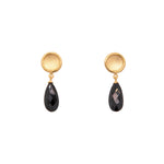 Load image into Gallery viewer, Sun Drop Stone Faceted Earrings 24K Gold Vermeil