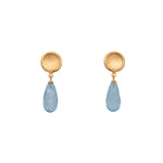 Load image into Gallery viewer, Sun Drop Stone Faceted Earrings 24K Gold Vermeil