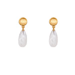 Load image into Gallery viewer, Sun Small Drop Earrings 24K Gold Vermeil