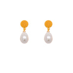 Load image into Gallery viewer, Serenity Teardrop Earrings 24K Gold Vermeil