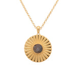 Load image into Gallery viewer, Sun with Face 10mm 24k Gold Vermeil Pendant - No Chain