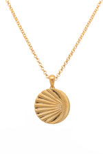 Load image into Gallery viewer, Moon Ray Pendant Necklace 24K Gold Vermeil