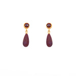 Load image into Gallery viewer, Drop and Stud Earrings Collection with Gemstone Variations Fair Trade 24K Gold Vermeil