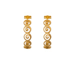 Load image into Gallery viewer, GRATITUDE SWIRL HOOP EARRINGS - Joyla Jewelry