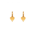Load image into Gallery viewer, Heart of Joy Huggie Earrings 24K Gold Vermeil