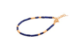 Load image into Gallery viewer, Lapis 3mm Jewelry with 24K Fair Trade Gold Vermeil