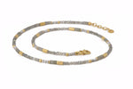 Load image into Gallery viewer, LABRADORITE & GREY PEARL NECKLACE 3MM FAIR TRADE 24K GOLD VERMEIL - Joyla Jewelry