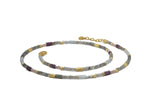 Load image into Gallery viewer, LABRADORITE, RUBY & NATURAL PEARL NECKLACE 3MM FAIR TRADE 24K GOLD VERMEIL - Joyla Jewelry