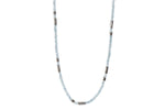 Load image into Gallery viewer, Blue Topaz 3mm Necklace and Bracelet in 24K Fair Trade Gold Vermeil