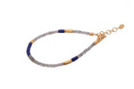 Load image into Gallery viewer, Labradorite and Lapis Jewelry Set in 24K Fair Trade Gold Vermeil