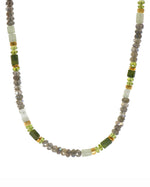 Load image into Gallery viewer, Labradorite, Peridot & Prehnite Jewelry in 24K Fair Trade Gold Vermeil