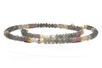 Load image into Gallery viewer, LABRADORITE, ROSE QUARTZ & RHODONITE NECKLACE 5MM FAIR TRADE 24K GOLD VERMEIL - Joyla Jewelry