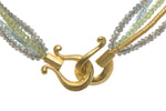 Load image into Gallery viewer, LABRADORITE, PERIDOT & APATITE NECKLACE 3MM FAIR TRADE 24K GOLD VERMEIL - Joyla Jewelry