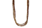 Load image into Gallery viewer, GARNET, LABRADORITE & ZIRCON 3MM NECKLACE FAIR TRADE 24K GOLD VERMEIL - Joyla Jewelry