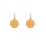 Load image into Gallery viewer, Serenity Disk Wire Earrings 24K Gold Vermeil