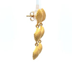 Load image into Gallery viewer, Aloha Cascading Shell Post Earrings 24K Gold Vermeil