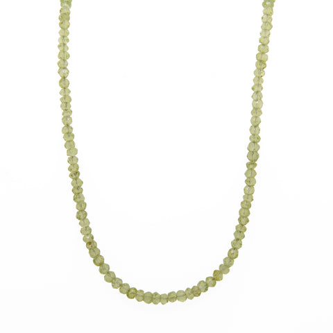 Wrap Bracelet Peridot or Necklace 21.7" 24K Gold Vermeil