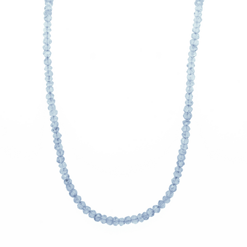 Wrap Bracelet Sky Blue Topaz or Necklace 21.7" 24K Gold Vermeil