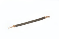 SIX STRAND BRACELET WITH FACETED SMOKY QUARTZ FAIR TRADE 24K GOLD VERMEIL - Joyla Jewelry