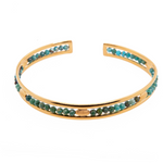 Load image into Gallery viewer, Bliss Cuff Bracelet 3mm 24K Gold Vermeil
