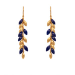 Load image into Gallery viewer, Bliss Long Bunch Earrings 24K Gold Vermeil