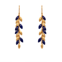 Bliss Long Bunch Earrings 24K Gold Vermeil