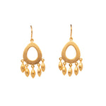 Load image into Gallery viewer, Bliss Wire Hanging 24K Gold Vermeil Earrings