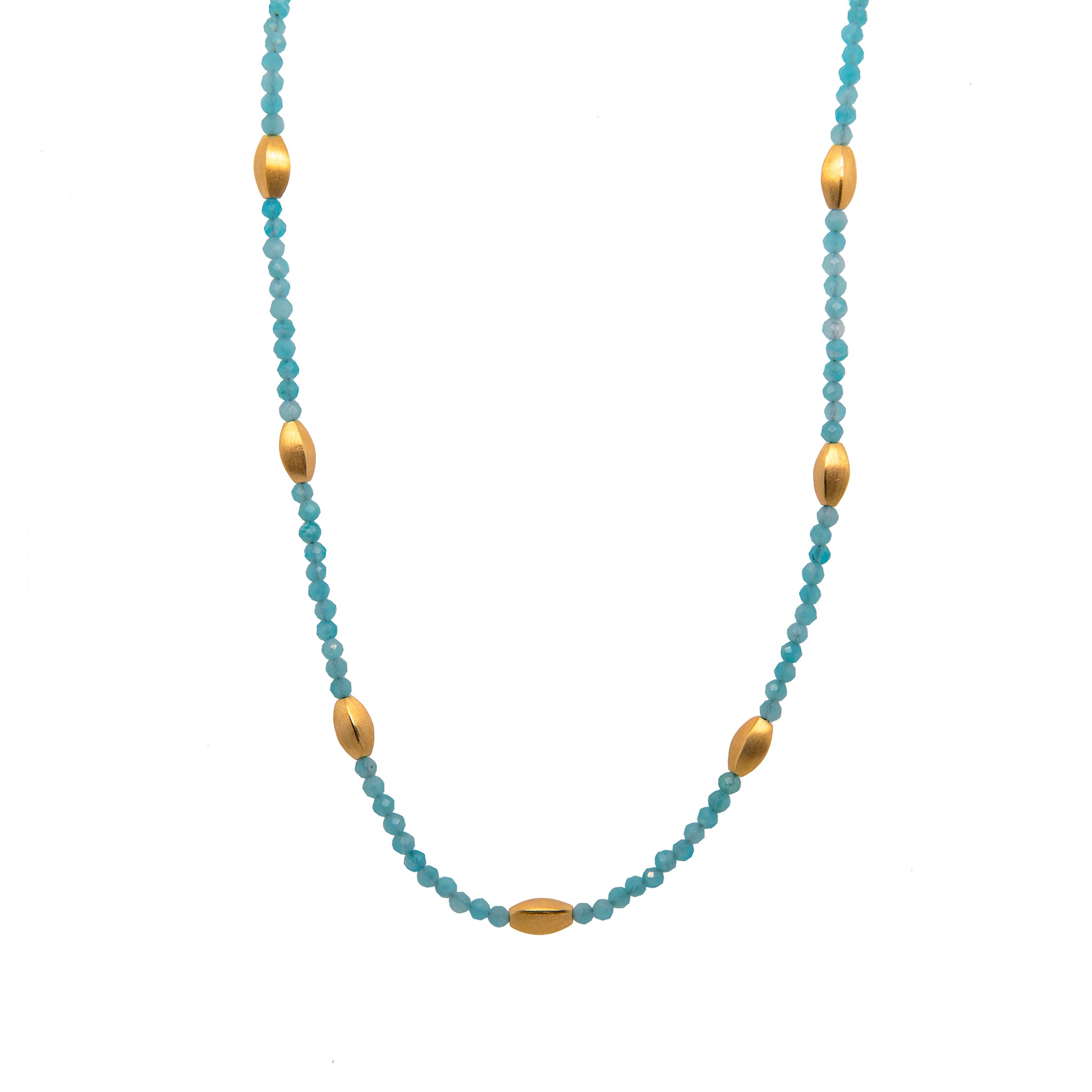 Necklace- Bliss Amazonite 24 K Gold Vermeil