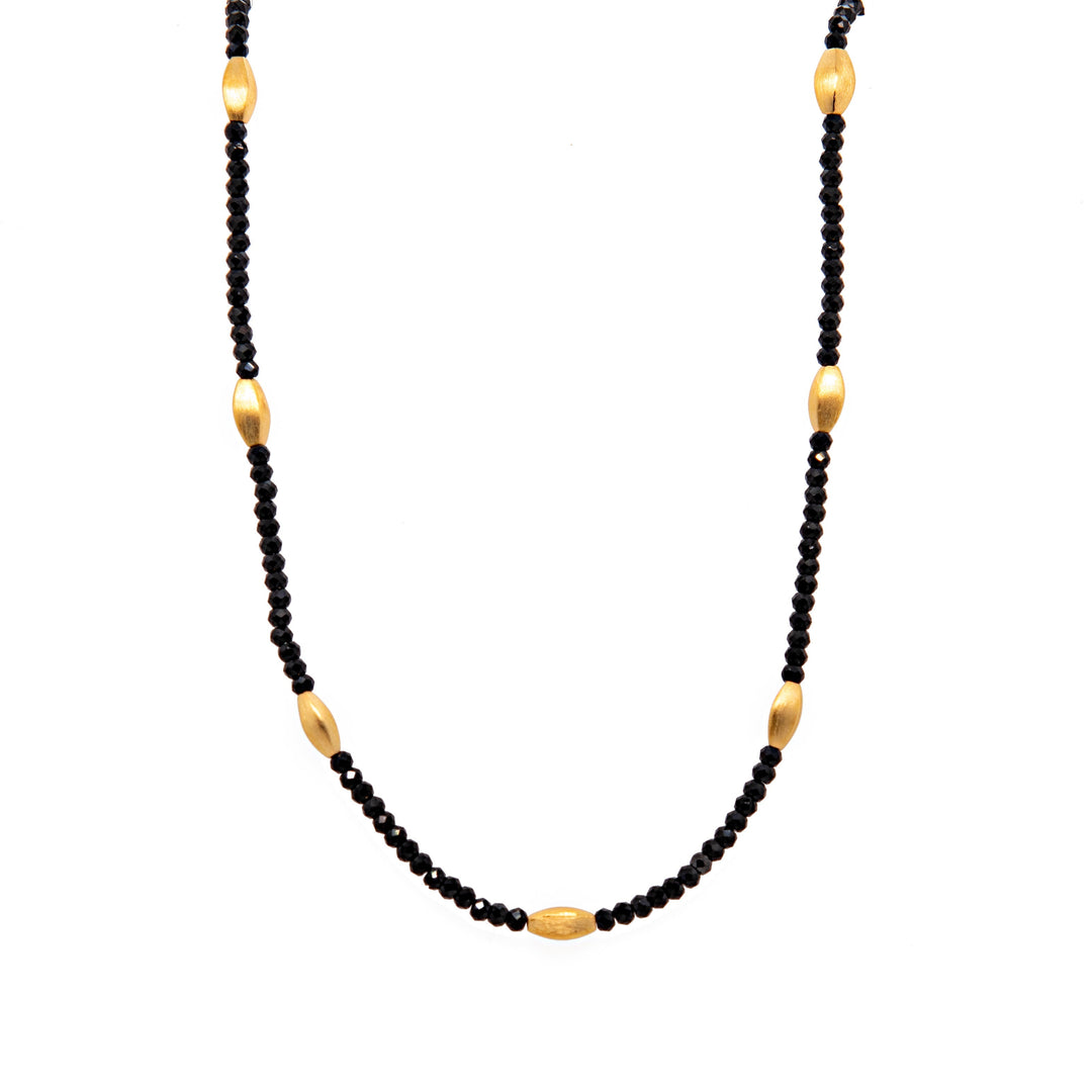 Bliss 2 mm Gemstone Necklace Collection in 24K Gold Vermeil