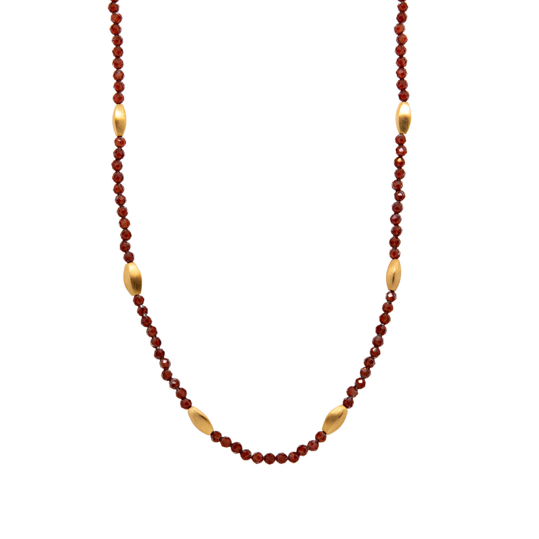 Bliss 2 mm Gemstone Necklace Collection in 24K Gold Vermeil
