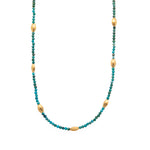 Load image into Gallery viewer, Bliss 2 mm Gemstone Necklace Collection in 24K Gold Vermeil