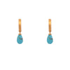 Huggie Flat Hoop Drop Earrings Collection in 24K Fair Trade Gold Vermeil