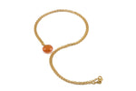 Load image into Gallery viewer, FACETED CARNELIAN DROP NECKLACE FAIR TRADE 24K GOLD VERMEIL - Joyla Jewelry