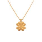 Load image into Gallery viewer, Lucky Clover Reversible Pendant Necklace 24K Gold Vermeil