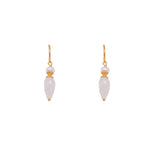 Load image into Gallery viewer, French Wire Teardrop Earrings Faceted 24K Fair Trade Gold Vermeil
