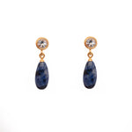 Load image into Gallery viewer, Drop and Stud Earrings Collection with Gemstone Variations Fair Trade 24K Gold Vermeil