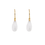 Load image into Gallery viewer, JOYLA SIGNATURE WIRE EARRING RAINBOW MOONSTONE - Joyla Jewelry