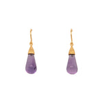 Load image into Gallery viewer, Cabochon Drop Earrings in 24K Gold Vermeil