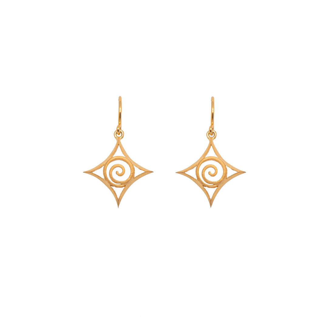 Gratitude Wire Earrings 24K Gold Vermeil