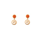 Load image into Gallery viewer, Gratitude Swirl Earrings 24K Gold Vermeil