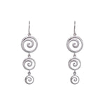 Load image into Gallery viewer, Sterling Silver Gratitude Earrings - Wave Style