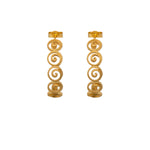 Load image into Gallery viewer, GRATITUDE SWIRL HOOP EARRINGS - Joyla Jewelry