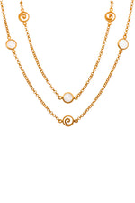 Load image into Gallery viewer, Gratitude Swirl 36&quot; Necklace 24K Gold Vermeil
