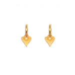 Load image into Gallery viewer, Heart of Joy Huggie  Earrings 24K Gold Vermeil