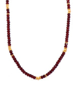 Load image into Gallery viewer, Single Color Gemstone 3mm Necklace or Bracelet - gold ball bead and spacer 24K Fair Trade Gold Vermeil
