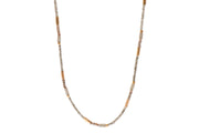 Smoky Quartz 3mm Necklace 24K Fair Trade Gold Vermeil