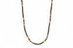 Load image into Gallery viewer, GARNET &amp; MOONSTONE NECKLACE 3MM FAIR TRADE 24K GOLD VERMEIL - Joyla Jewelry