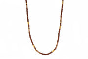 Garnet and Moonstone 3mm Jewelry Set in 24K Fair Trade Gold Vermeil Necklace