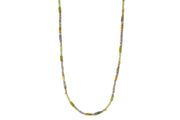 Labradorite, Peridot & Prehnite 3mm Necklace 24K Fair Trade Gold Vermeil