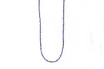 Load image into Gallery viewer, TANZANITE RHODIUM PLATED SILVER NECKLACE 3MM - Joyla Jewelry